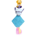 Игрушка для собак средних и малых пород «ЗООГРАД», единорог, с пищалкой и шуршалкой, 35*16см (лейбл)✦