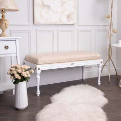 Банкетка Классика 2 Белый Каледония Айвори