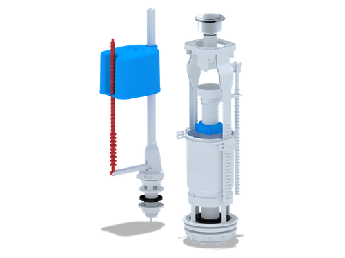 Арматура для сливных бачков унитазов Кноп. бел нижн/подв. WC6550 ЭКОНОМ