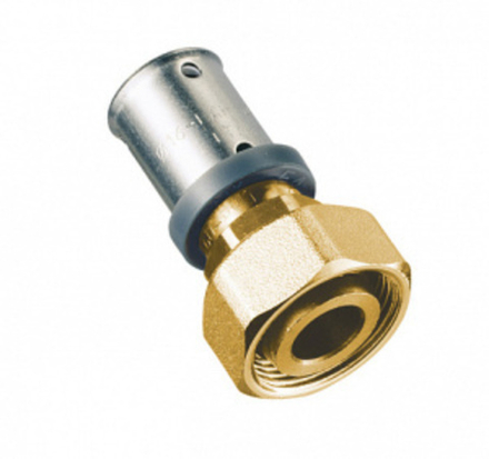 Пресс-переходник FAR 20х2 с накидной гайкой М24х19.