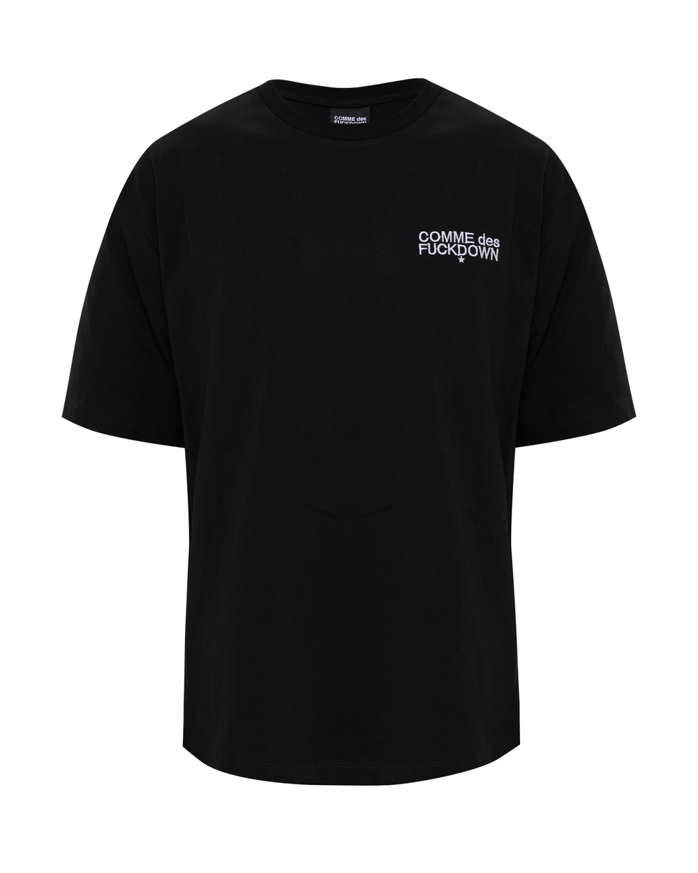 COMME DES FUCKDOWN ФУТБОЛКА ЧЕРНАЯ