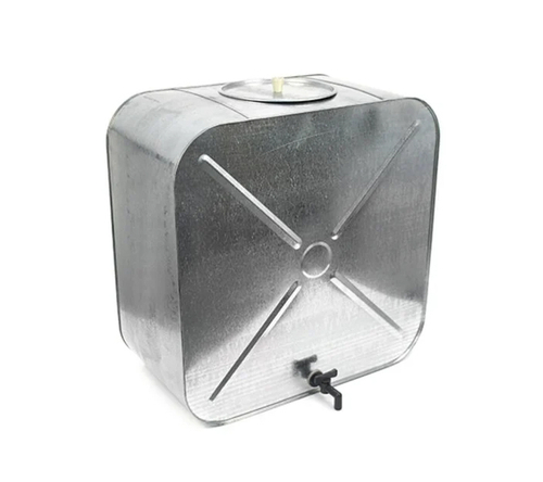 Бак плоский оцинкованный с краном (100л)