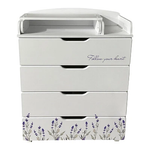 Комод детский с пеленальной доской Indigo Baby Line 800/4 ЛДСП, МДФ лаванда