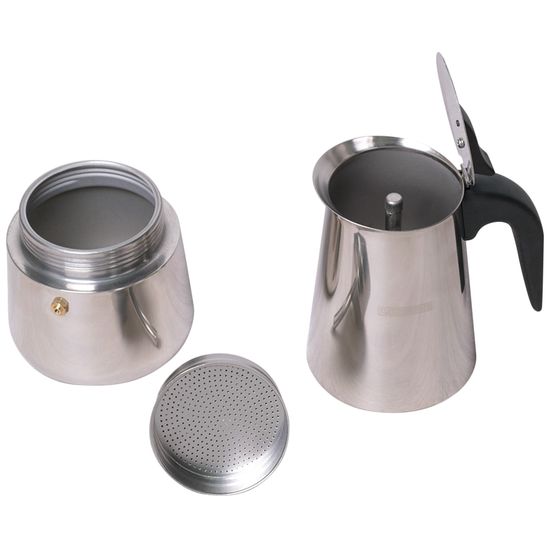 Кофеварка гейзерная 300 мл. (6 порций) из нержавеющей стали Kamille KM-0661