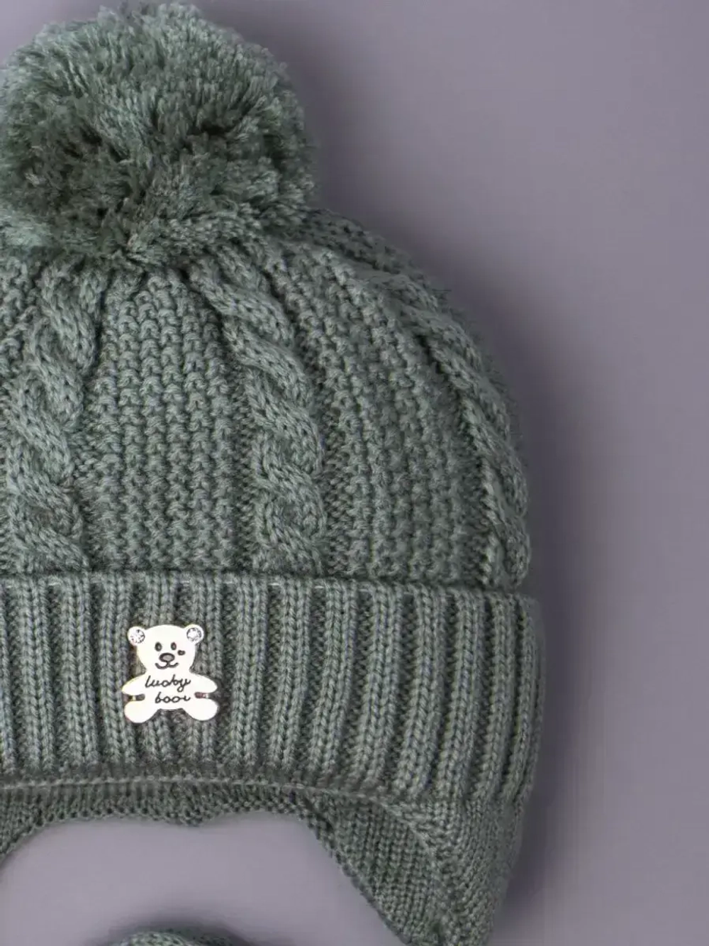 Шапка вязаная демисезонная для детей