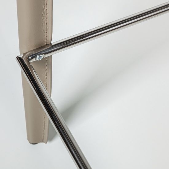 Стул полубарный Austin, кожа нуга