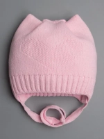 Шапка детская с ушками осенняя