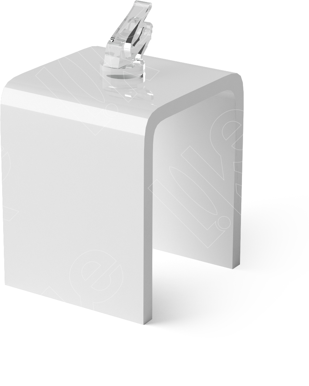 Подставка акриловая для кольца/зажим для кольца/ПЭТ карман для бирки/Н-60 мм.