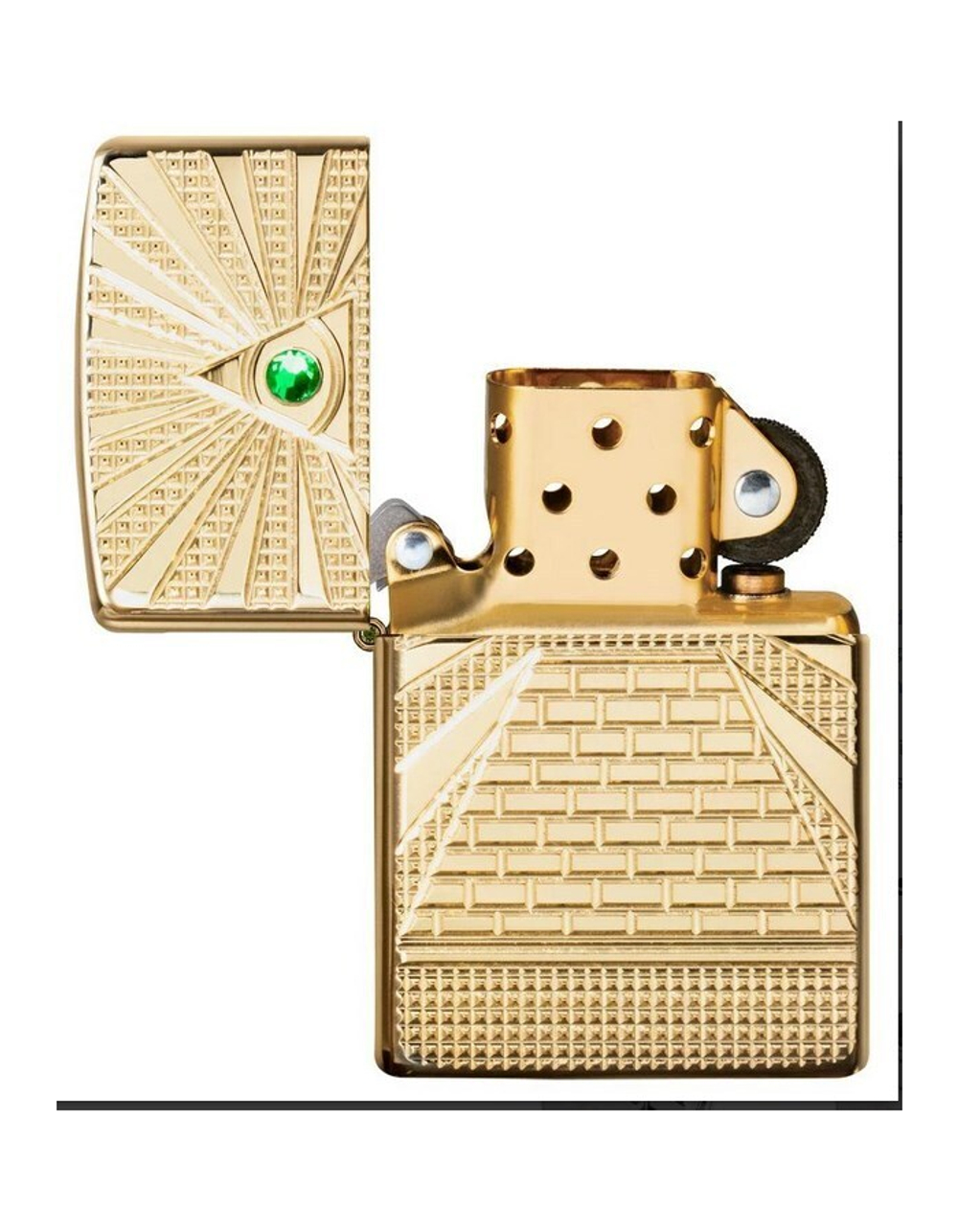 Зажигалка ZIPPO Armor™ с покрытием High Polish Brass, латунь/сталь, золотистая, 38x13x57 мм (49060)