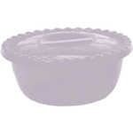 Миска круглая 5л с крышкой чайная роза