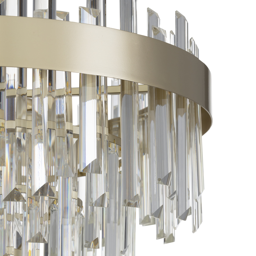 Citilux Лаура CL301262 Люстра хрустальная подвесная Шампань