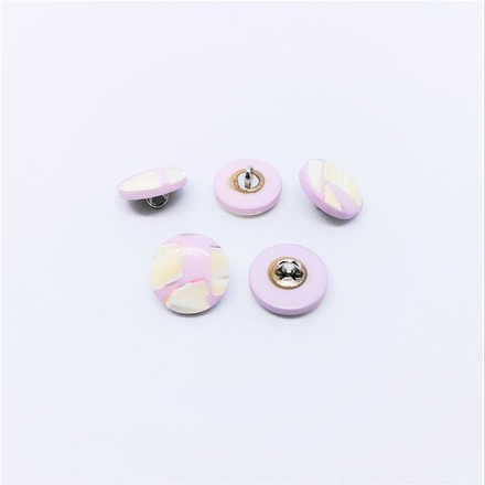 Пуговица №1197  на ножке, 15мм, перламутр/пластик