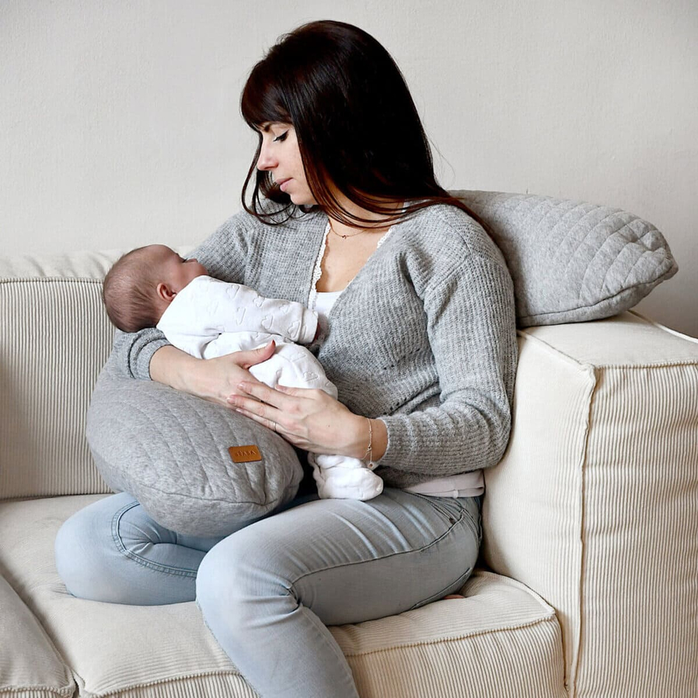 Подушка для кормления BEABA Big Flopsy серая