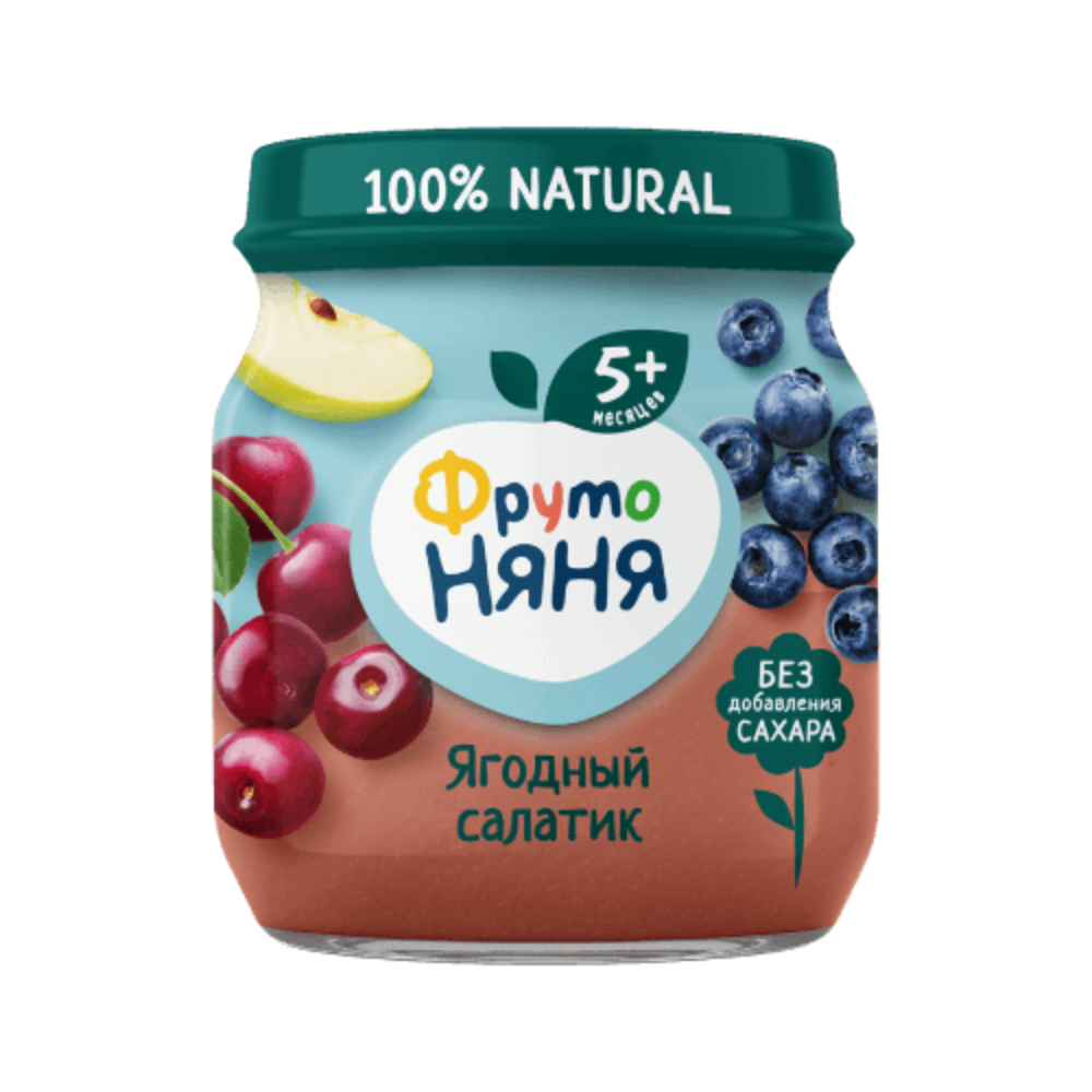 Пюре Фруто Няня Ягодный салатик 100 гр