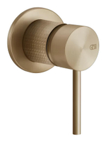 Cмеситель Gessi316, настенный, встраиваемый, на 1 выход, цвет Warm Bronze Brushed PVD