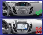 Магнитола для Ford Kuga 2 2012-2019 (без SYNC, рамка с кнопками тип 1) - FarCar S500-TS20 монитор 9.5" 2K QLED на Android 14, Быстрейшая, CarPlay, 4G SIM-слот