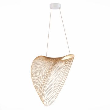 Светильник подвесной LED 1*24W 4000K SL6900.503.24 белый/древесный Fossil ST-Luce