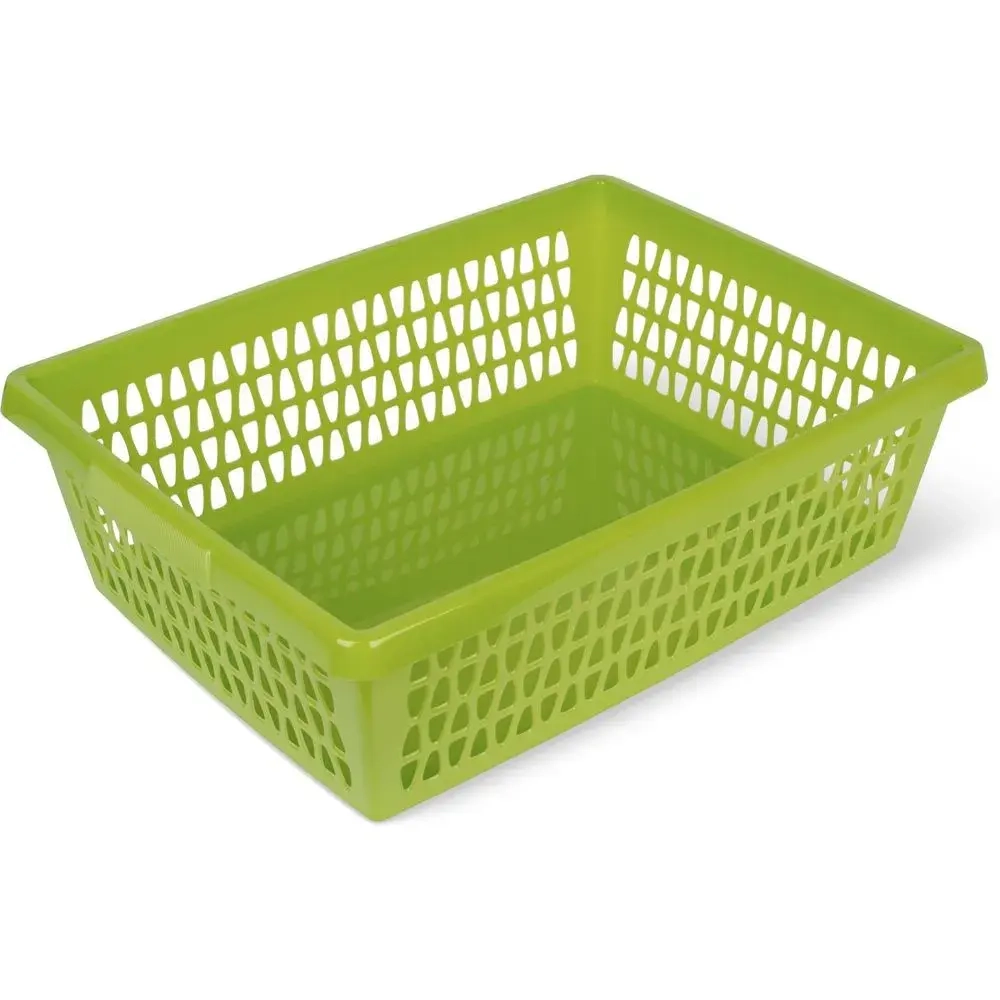 Корзина для хранения Велетта 38х11см оливковая С714ОЛВ (комплект 16 шт)