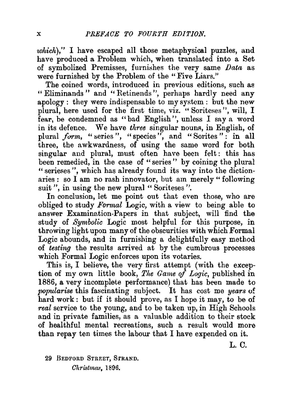 Symbolic Logic. Part 1. Elementary | Lewis Carroll