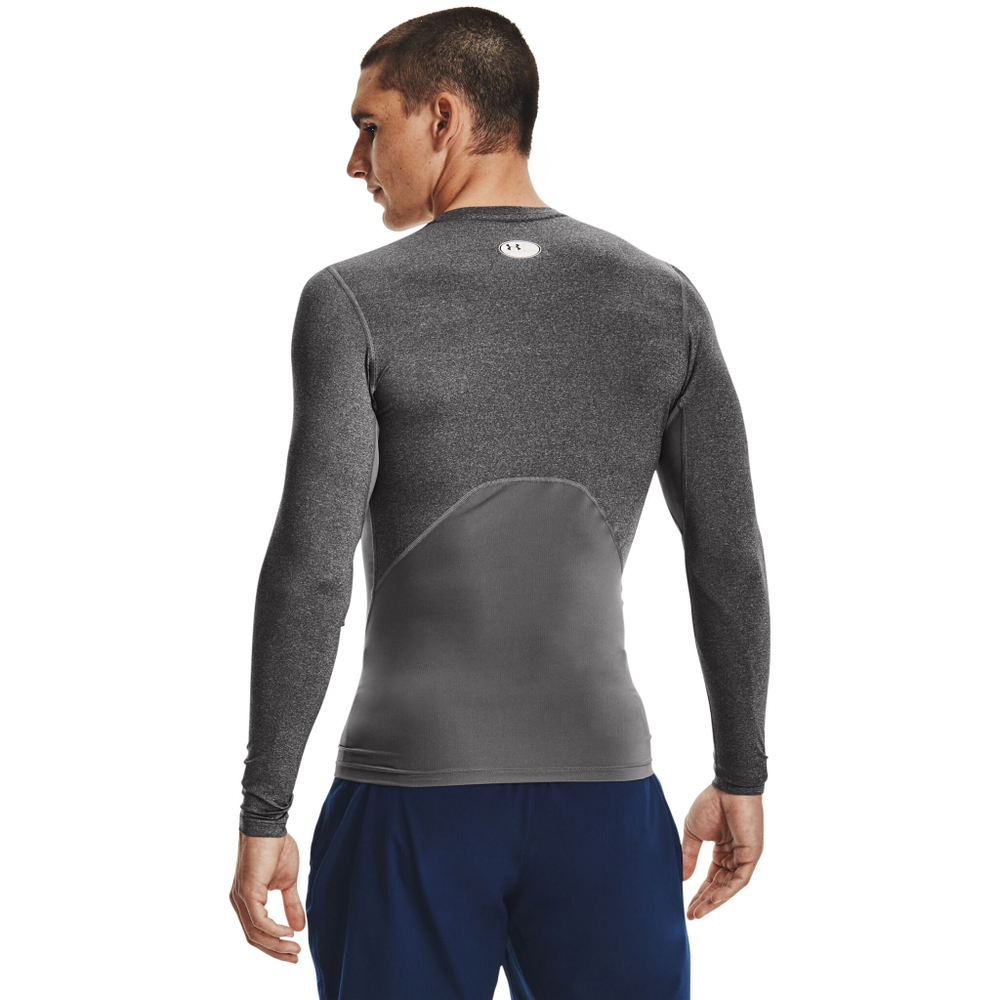 Мужское теннисное поло Under Armour Heatgear Comp Long Sleeve Men - Anthracite, Black