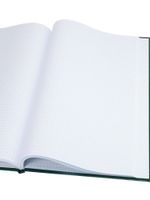 Книга учёта А4, 96л., клетка, обл. твердая 7БЦ, блок офсет, ПрофПресс Зеленая