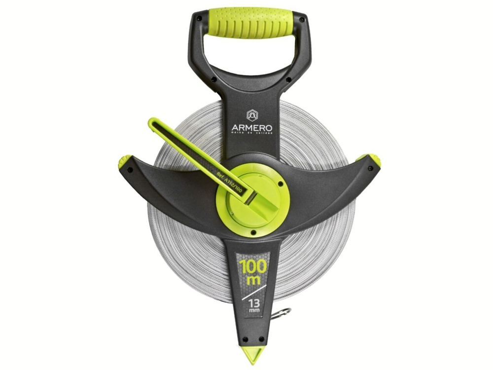 Лента геодезическая Armero A112/100, фиберглассовая, 100 м