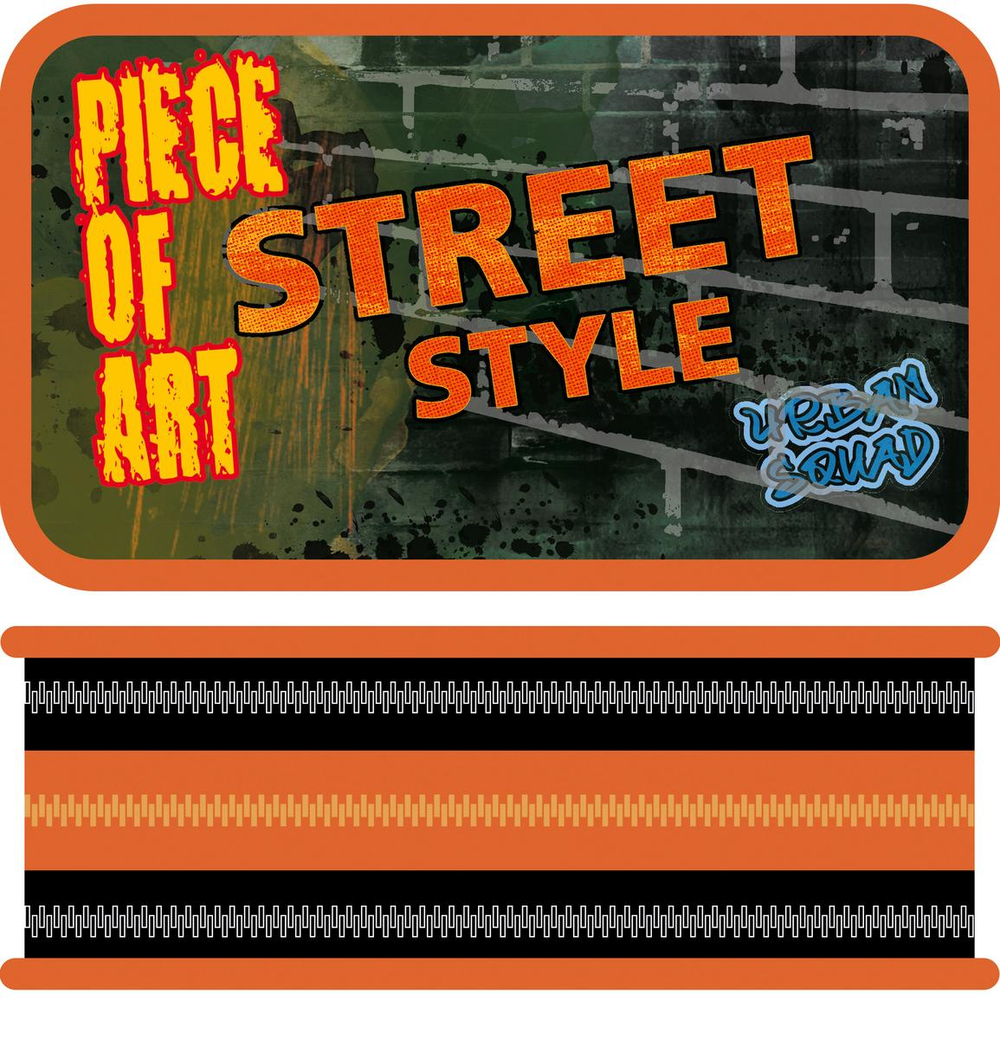 Пенал 3 секц. большой тканевый торец 190/105 "Street style 2025"