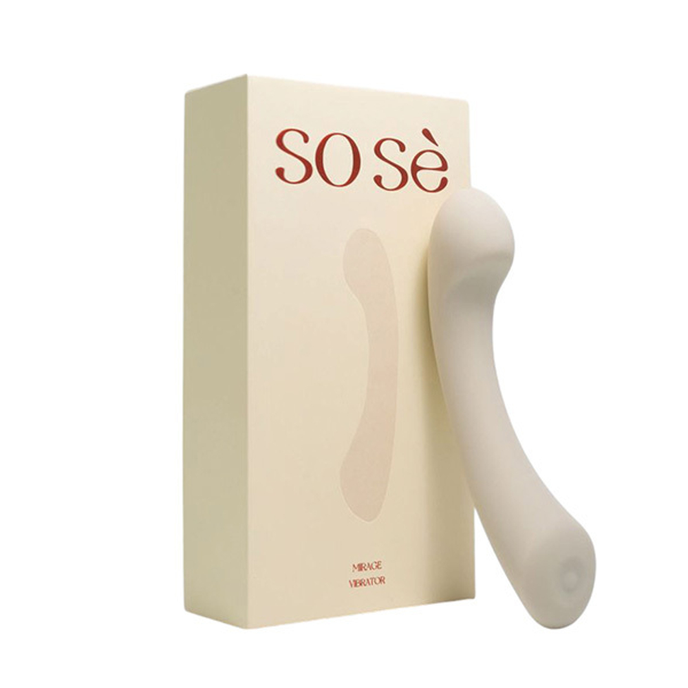 Серый аккумуляторный вибратор 17,8 см для зоны G Sose Mirage MI00105