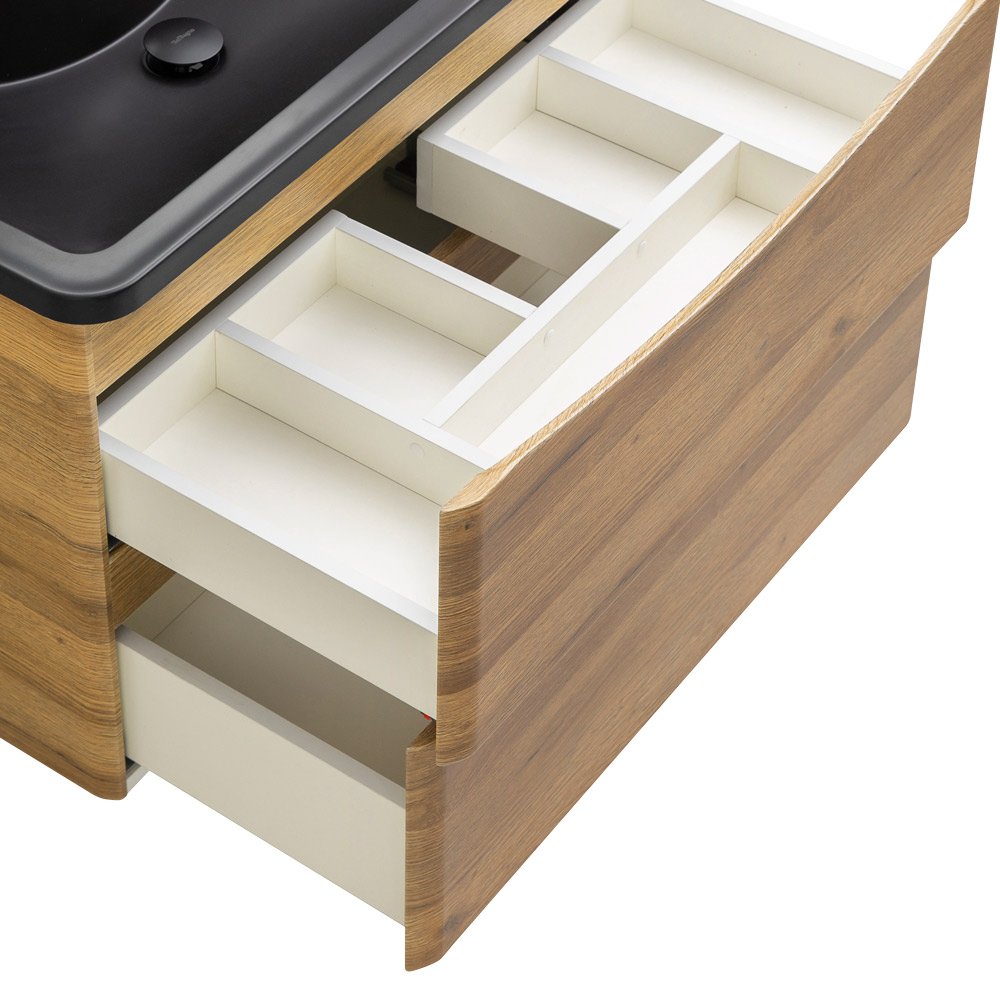 Мебель для ванной комнаты подвесная BelBagno ACQUA-800-2C-SO-RR 80см Rovere Rustico