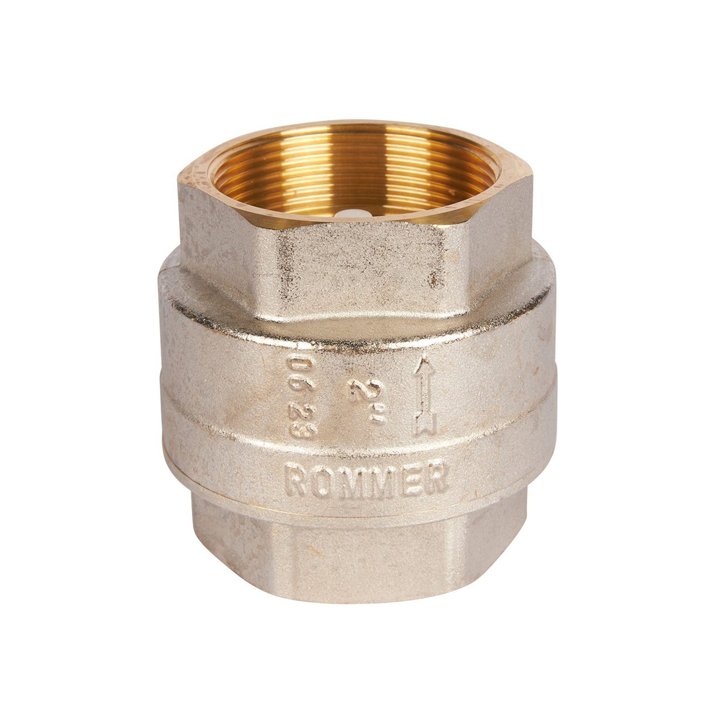 Клапан обратный ROMMER RVC-0002 - 2" (ВР/ВР, PN16, Tmax 90°C, с пластиковым седлом)