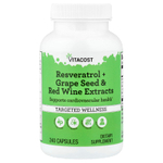 Vitacost, Resveratrol + Grape Seed & Red Wine Extracts, 240 Capsules