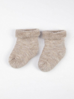Носки шерстяные полный плюш, Бежевый