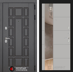 Дверь Входная Лабиринт Нью-Йорк 19 С зеркалом Грей софт