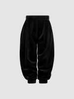 Велюровые брюки оверсайз Mjölk Black