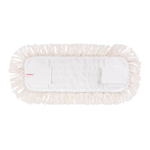 Насадка МОП плоская для швабры/держателя 42 см, уши/карманы (ТИП У/К), хлопок 4,5 см, упаковка, LAIMA