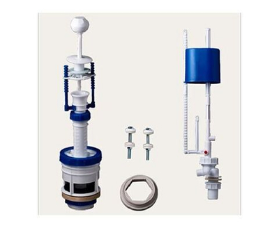 Арматура для бачка унитаза РБМ АС-6.1, с нижней подводкой воды, плоский донный клапан (12557)