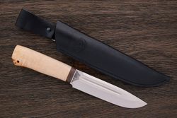 Нож туристический АиР Селигер, клинок 150мм, сталь 100Х13М, рукоять карельская береза