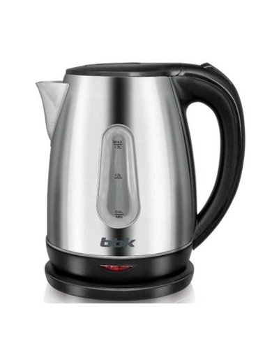 Чайник BBK EK1761S (SS/B) Чайник, 1.7л, 2200Вт, сталь/черный