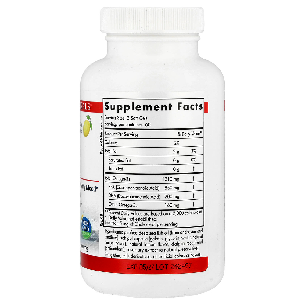 Nordic Naturals, ProEPA ™, лимон, 120 капсул