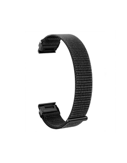 Ремешок QuickFit 20 мм нейлоновый для Garmin Fenix 7S, Fenix 6S, Fenix 5S, Instinct 2S, Epix Pro Gen 2 (42 mm) быстросъемный велкро