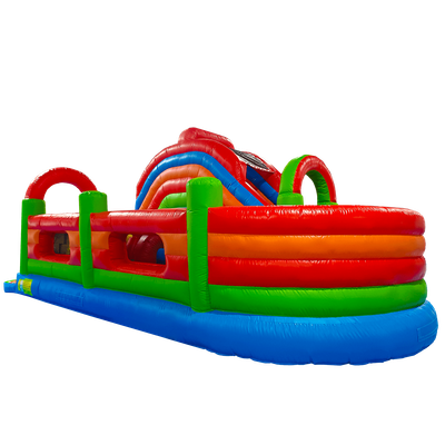Надувная полоса препятствий «Цветное изобилие 2» 8*4*4 м
