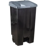 Бак 110л с педалью на колесах Серый