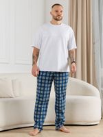 Брюки мужские Тор-1 Виотекс КЛЕТКА СИНЯЯ