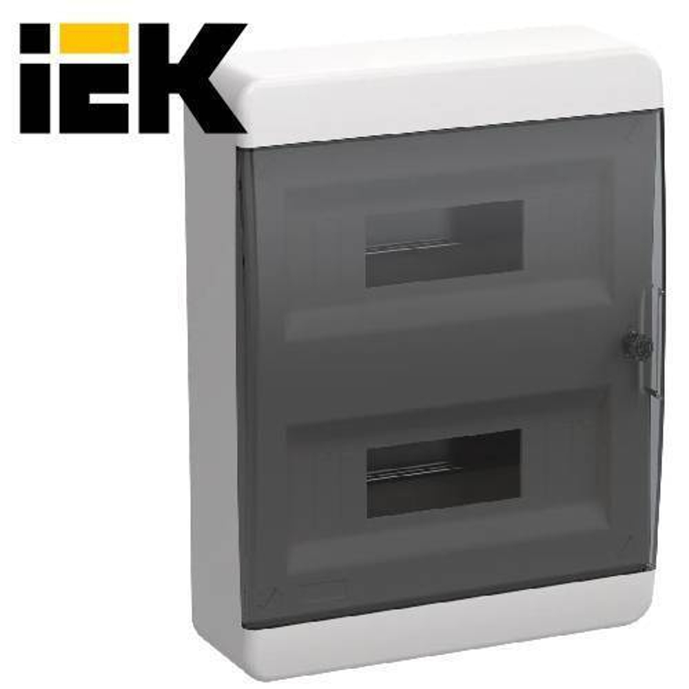 UNION Compact Корпус пластиковый ЩРН-П-24 IP41 прозрачная дверь IEK