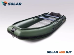 Лодка надувная моторная solar-430 super jet tunnel