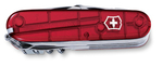 Нож Victorinox SwissChamp, 91 мм, 33 функции, полупрозрачный красный