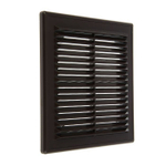 Решетка вентиляционная разьемная с сеткой, черная, 1825Р Black