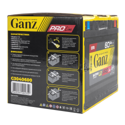 Аккумулятор GANZ PRO-Line EFB 60 А/ч обратный R+ 242x175x190 L2 EN 640 А