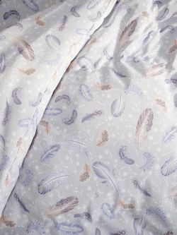 Пододеяльник перкаль Сказка "Перышко" евро на молнии 200x215 см