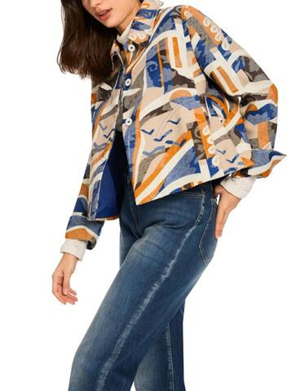 Marc Cain Жакет из жаккарда с принтом